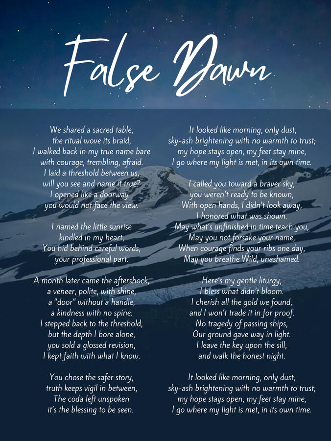 False Dawn Lyrics